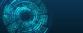 Abstract binary code. Binary data. Technological background decryption and encryption of information. Big data visualization. Royalty Free Stock Photo