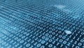 Abstract binary code pattern on dark blue background Royalty Free Stock Photo