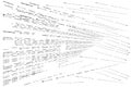 Code Zero One Flowing Abstract Background with Numbers and Symbols of binary code. Royalty Free Stock Photo