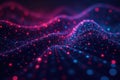 Abstract binary code streams, flowing data matrix , background, futuristic Royalty Free Stock Photo