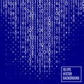 Abstract binary code Technology Background. Royalty Free Stock Photo