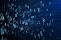 Binary code wallpaper Royalty Free Stock Photo