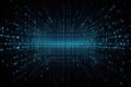 Abstract binary cyber circuit future graphic wallpaper. Binary code digital technology.