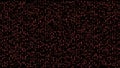 Abstract binary matrix falling code red