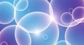 Abstract bioluminescent bubbles with soft gradient lighting and glowing edges Royalty Free Stock Photo