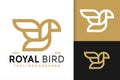 Abstract Bird Monoline Logo Design, brand identity logos vector, modern logo, Logo Designs Vector Illustration Template Royalty Free Stock Photo