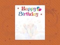 Abstract birthday background