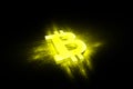 Abstract bitcoin digital currency background, futuristic digital money, vector illustration design Royalty Free Stock Photo