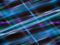 Abstract dark background with blue luminous lines