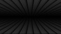 Abstract black background with 3d lines pattern, symmetrical architecture minimal red striped vector background