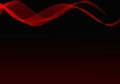 Abstract black background with dynamic red lines Royalty Free Stock Photo