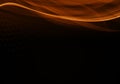 Abstract black background with dynamic orange lines Royalty Free Stock Photo