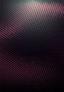 Abstract black background textured with radial glitter golden halftone pattern. Royalty Free Stock Photo