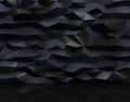 Abstract black background with triangulate polygon pattern