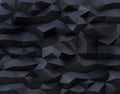 Abstract black background with triangulate polygon pattern