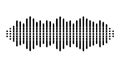Abstract Black Bar Graph Sound Wave Seamless Pattern, vector design Generative AI Royalty Free Stock Photo