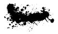 Abstract black blot object. hand drawing. Not AI. Vector illustration