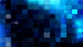 Abstract Black and Blue Circles and Squares Background Royalty Free Stock Photo