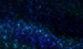 Abstract black and blue nebula background Royalty Free Stock Photo