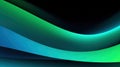 Abstract black, blue and green neon background. Shiny moving lines and waves. Glowing neon pattern for backgrounds, banners, Royalty Free Stock Photo