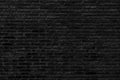 Abstract Black brick wall texture for background Royalty Free Stock Photo