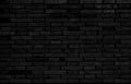 Abstract Black brick wall texture for background Royalty Free Stock Photo