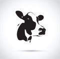 Abstract black cow head Royalty Free Stock Photo