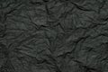 Abstract black crimped paper Royalty Free Stock Photo