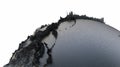 Abstract Black Earth Globe, Continets Extruded or Displacement Royalty Free Stock Photo