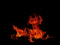 Abstract black flame flame texture.