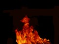 Abstract black flame flame texture. Royalty Free Stock Photo