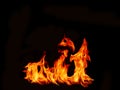 Abstract black flame flame texture. Royalty Free Stock Photo