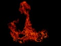 Abstract black flame flame texture. Royalty Free Stock Photo