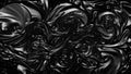 Abstract black flowing liquid waves oil background Royalty Free Stock Photo