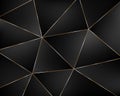 Abstract black geometric background from triangles Royalty Free Stock Photo