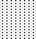 Abstract Black Geometric Circles Small Polka Dotted Seamless Pattern Repeated Design