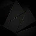 Abstract black geometric shape white gold lines and luxury concept background. Vector illustration Royalty Free Stock Photo