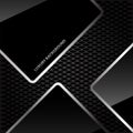 Abstract black glossy silver line on honeycomb mesh luxury background design vector