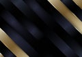 Abstract black and gold diagonal stripes background and texture luxury style