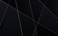 Abstract black and gold geometric shape with luxury concept background. Vector illustration Royalty Free Stock Photo