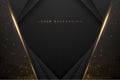 Abstract black and gold luxury background Royalty Free Stock Photo