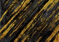 Abstract black golden grunge marble stone texture background Royalty Free Stock Photo