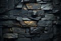 Abstract black and golden stone background Royalty Free Stock Photo