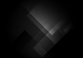 Abstract black and gray square shape layered on dark background