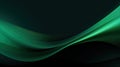 Abstract black and green neon background. Shiny moving lines and waves. Glowing neon pattern for backgrounds, banners Royalty Free Stock Photo