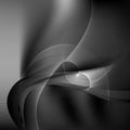 Abstract Black and Grey Flow Curves Background Royalty Free Stock Photo