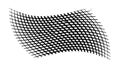 Abstract Black Halftone Wave Pattern Texture, vector design Generative AI Royalty Free Stock Photo
