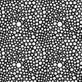 Abstract Black Hand Sketched Circles Seamless Background Pattern Royalty Free Stock Photo