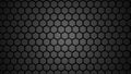 Abstract black hexagonal geometric layered. Futuristic hexagons surface. Future sci-fi concept background Royalty Free Stock Photo