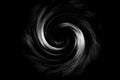 Abstract black hole with white fog on black background Royalty Free Stock Photo
